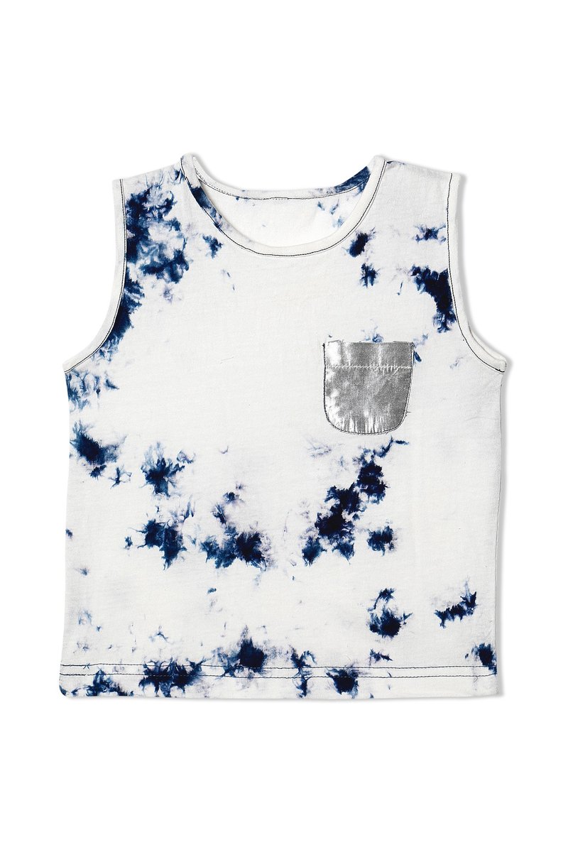 CHANDAMAMA Jivika White w/Navy Top