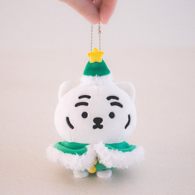 躺肥虎 白虎 聖誕節 玩偶 吊飾 - 吊飾/掛飾 - 聚酯纖維