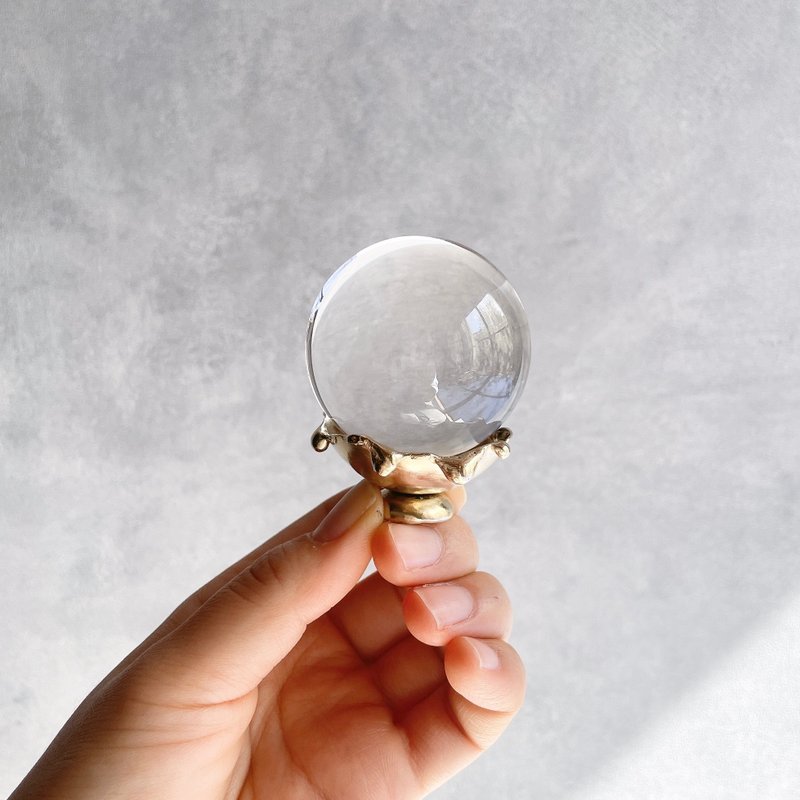 melt 真鍮の水晶スタンド - 其他 - 銅/黃銅 金色