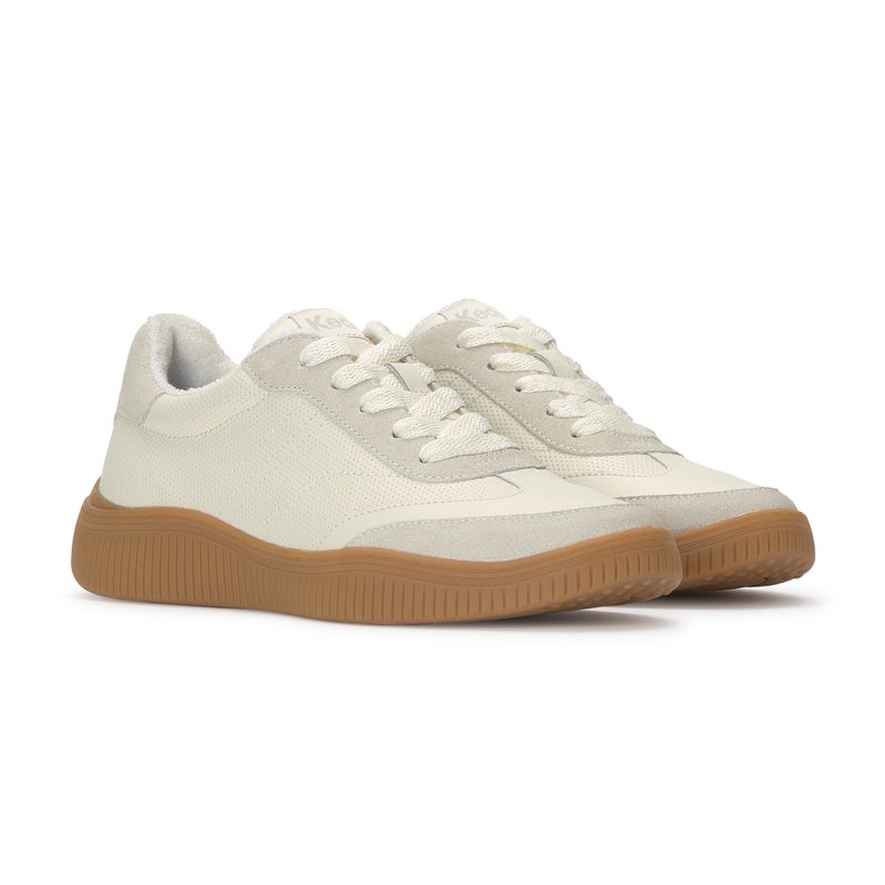 Keds Contest Lace Up 皮革絨面拼接休閒鞋 女鞋 WH68908 - 女休閒鞋/帆布鞋 - 真皮
