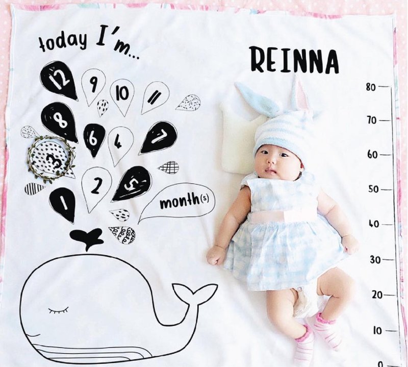 Whale Milestone Blanket