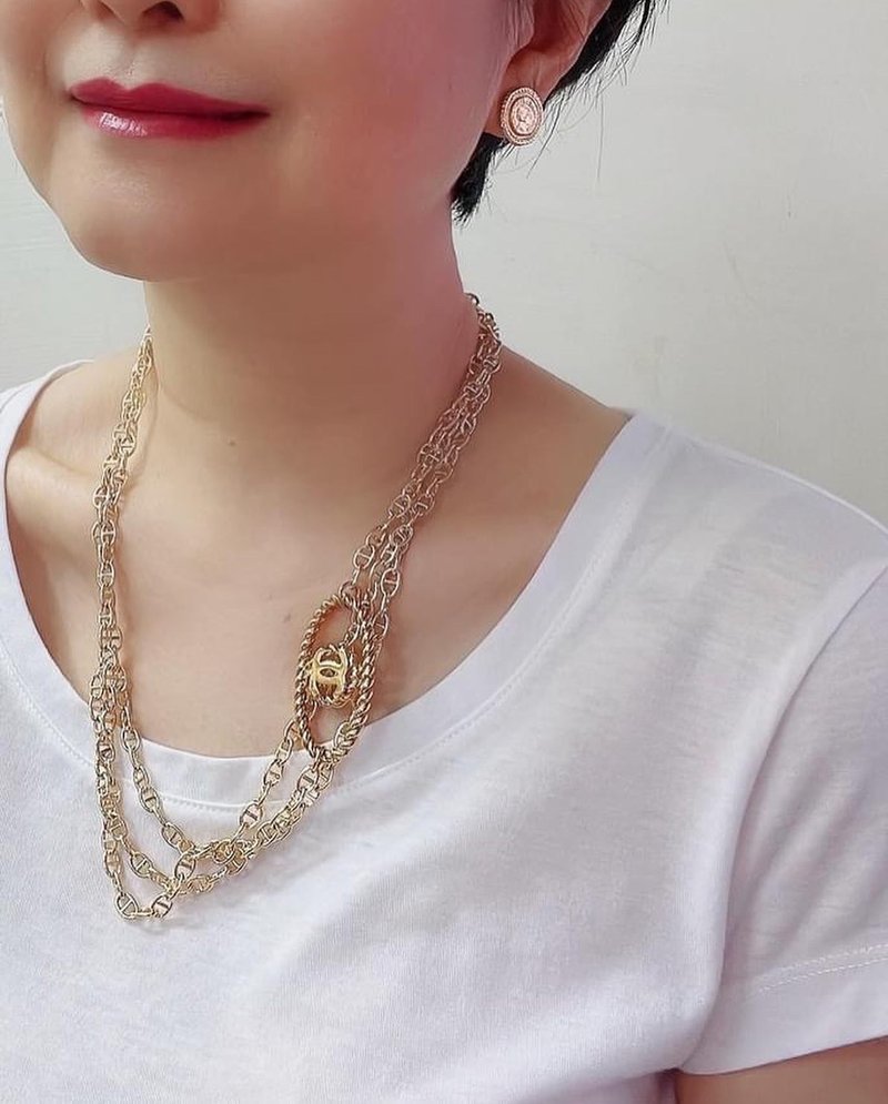 老件新作 小香墜子長鍊 腰鍊 二戴 Reworked - 項鍊 - 其他金屬