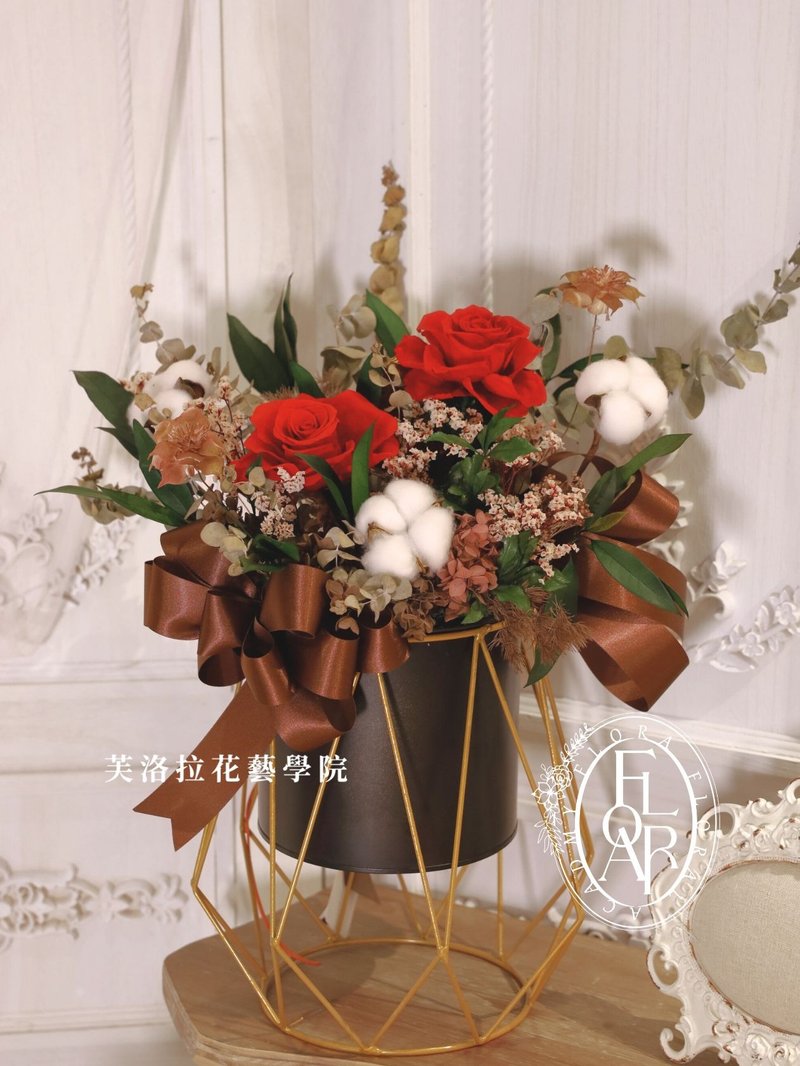 永生桌花 - 乾燥花/永生花 - 植物.花 紅色
