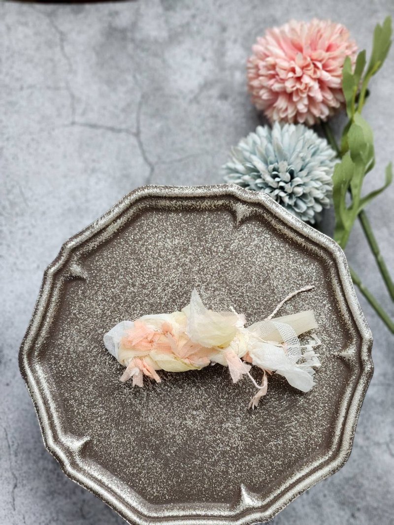 日本紗線 ヘアピン - 髮夾/髮圈 - 尼龍 黃色