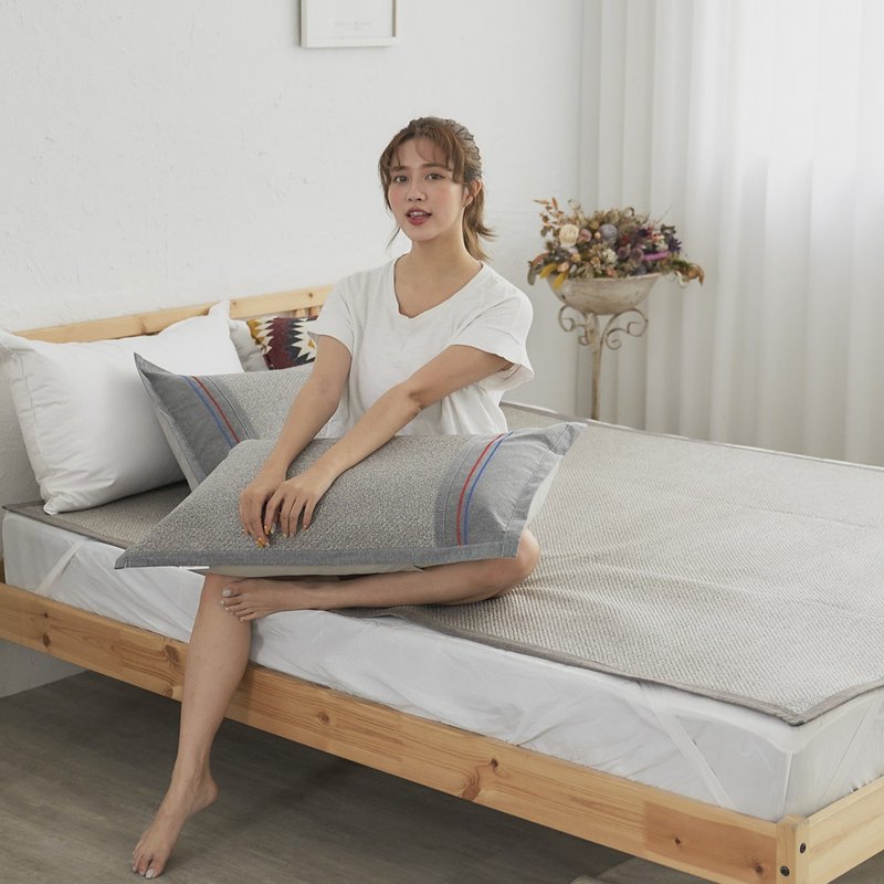 3D立體蜂巢式軟藤蓆 涼蓆 涼爽透氣草席/雅調灰 - 寢具/床包 - 其他人造纖維 多色