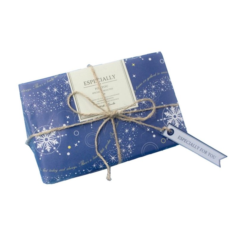 Price increase purchase packaging service simple packaging service advanced packaging paper + hemp rope - blue