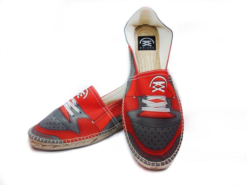 Fixie Red simulation fashion design printing casual shoes (red ash)