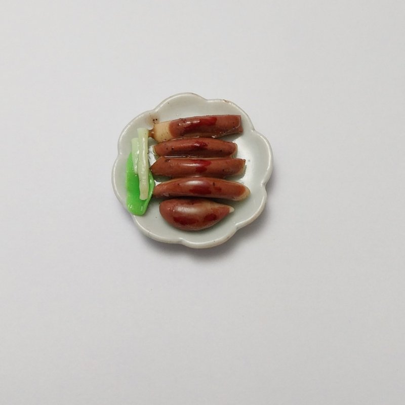 Grilled Duck Food Miniature Dollhouse collectible decorate - 擺飾/家飾品 - 黏土 黃色
