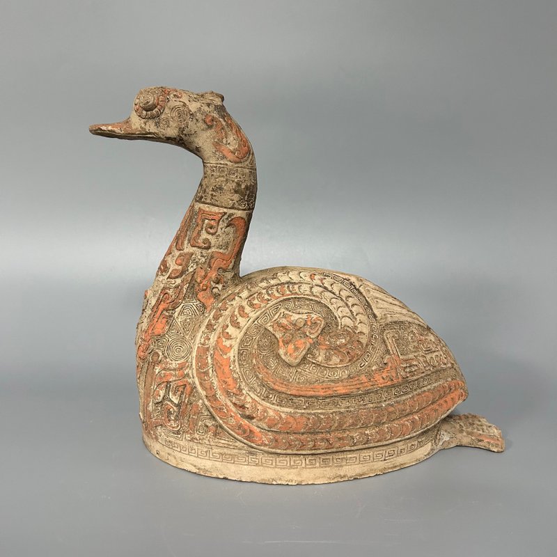 漢天鵝俑 - 擺飾/家飾品 - 陶 卡其色