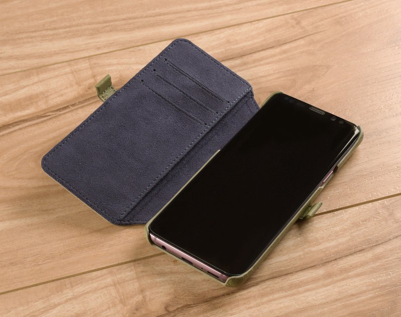 SAMSUNG S10 S9 系列  Style S97 硬殼式側翻編織皮套客製訂做 - 其他 - 真皮 多色