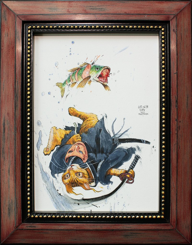 小品插畫– Cat in the city 系列