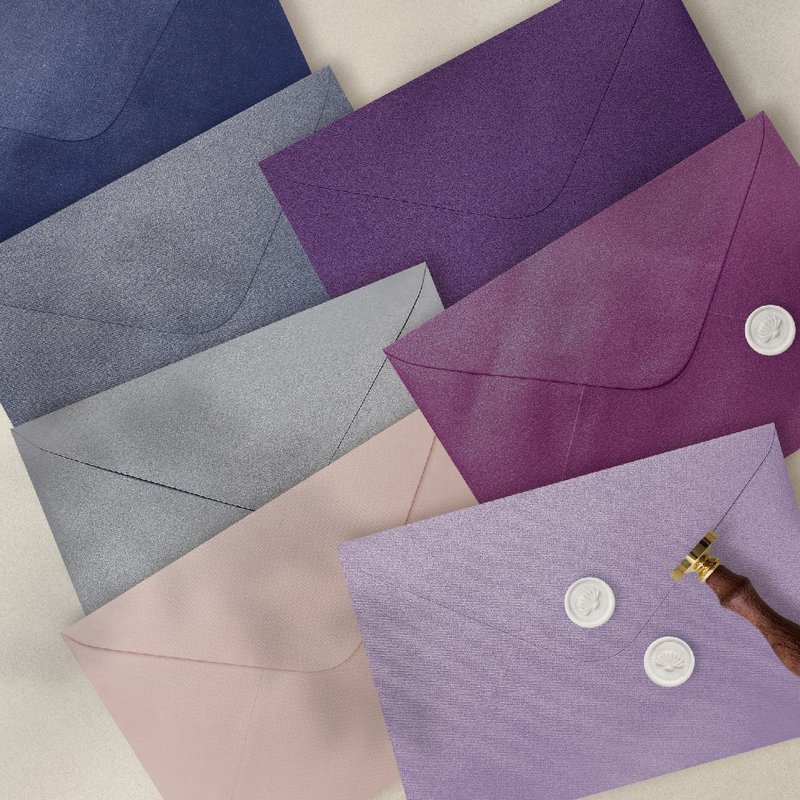 冷系銀河珠光信封 喜帖信封 25入 - 信封/信紙 - 紙 多色