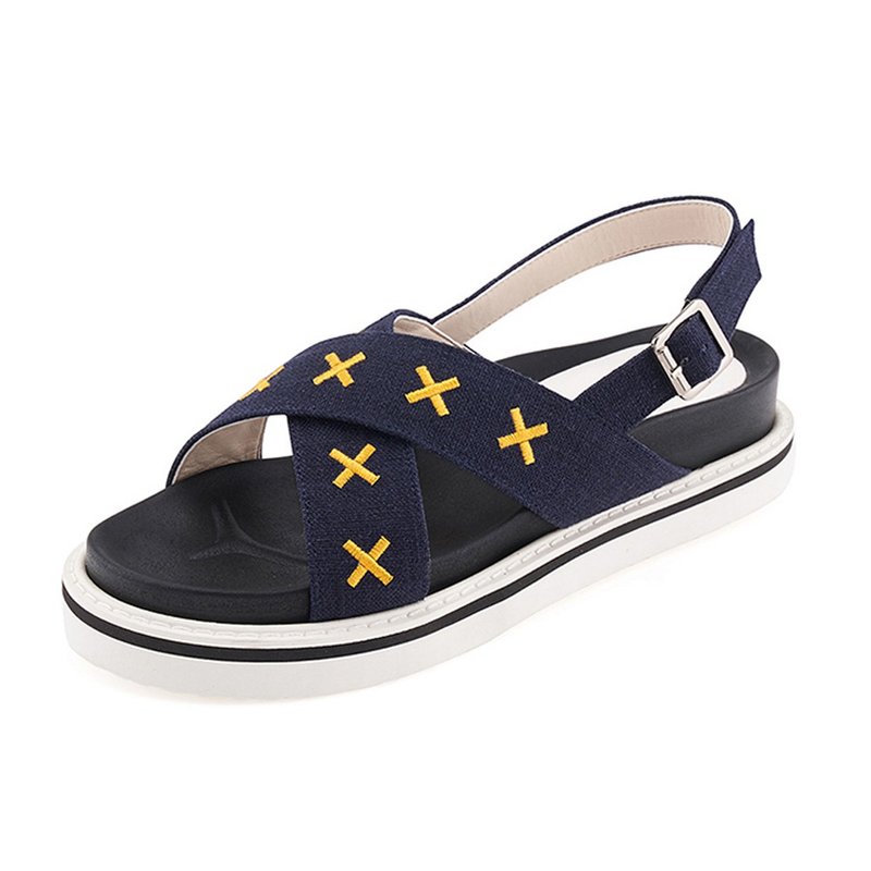 PRE-ORDER – CLLIB Malou_Cross mark embroidered MS4390 NAVY