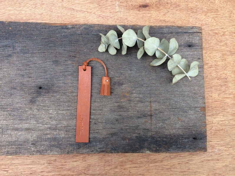 Custom Leather Bookmark