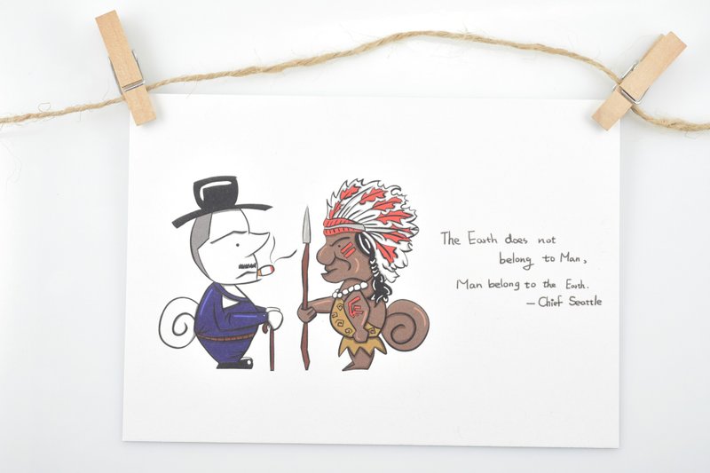 【A World with Power】Postcard-Gratefulness