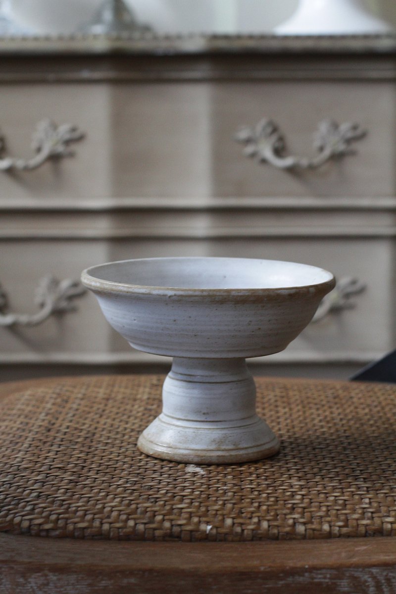 高腳點心盤8 - 盤子/餐盤/盤架 - 陶 白色