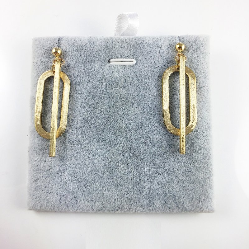 Brass "Q" 925 Silver Earrings