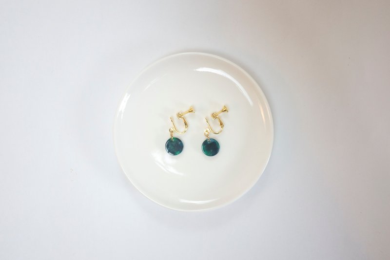 Circledot green round earrings earrings earrings earrings