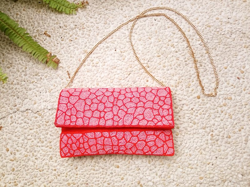 Side backpack clutch 2 with carry-on bag * blush