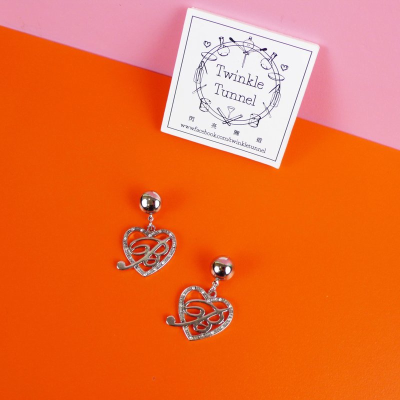 BB love diamond pieces earrings