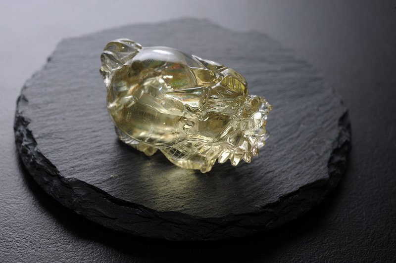 黃水晶龍龜 開運/招財/防小人 - 擺飾/家飾品 - 寶石