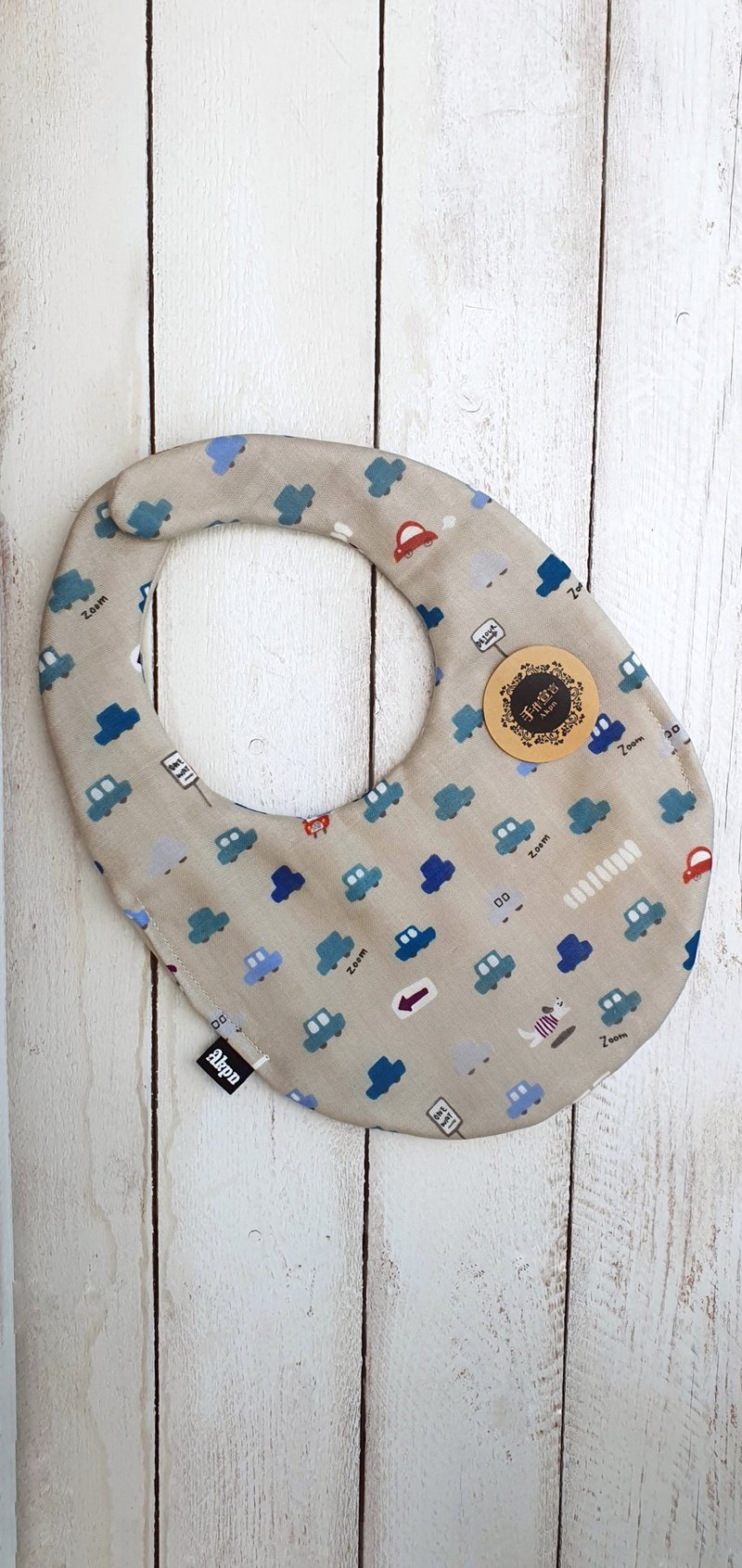 Full screen car-Khaki 100% cotton eight-layer yarn double-sided egg bib. Saliva towel