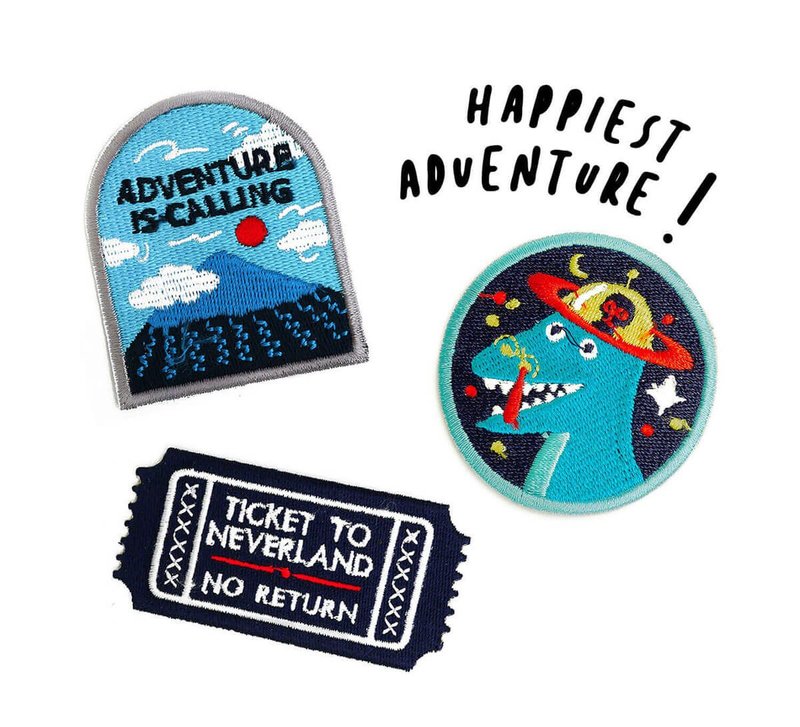 Last dino- embroidered patch