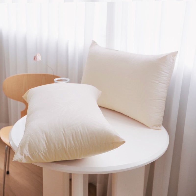 暖米杏-可水洗舒眠抗菌機能枕-2入(台灣製) - 枕頭/抱枕 - 聚酯纖維