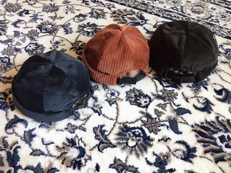 Corduroy sailor cap