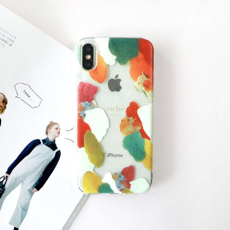 Bohemian transparent phone case