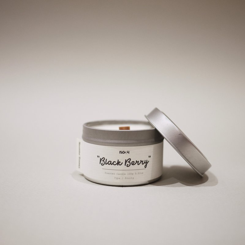 no'4- BLACK BERRY NIGHT / travel candle
