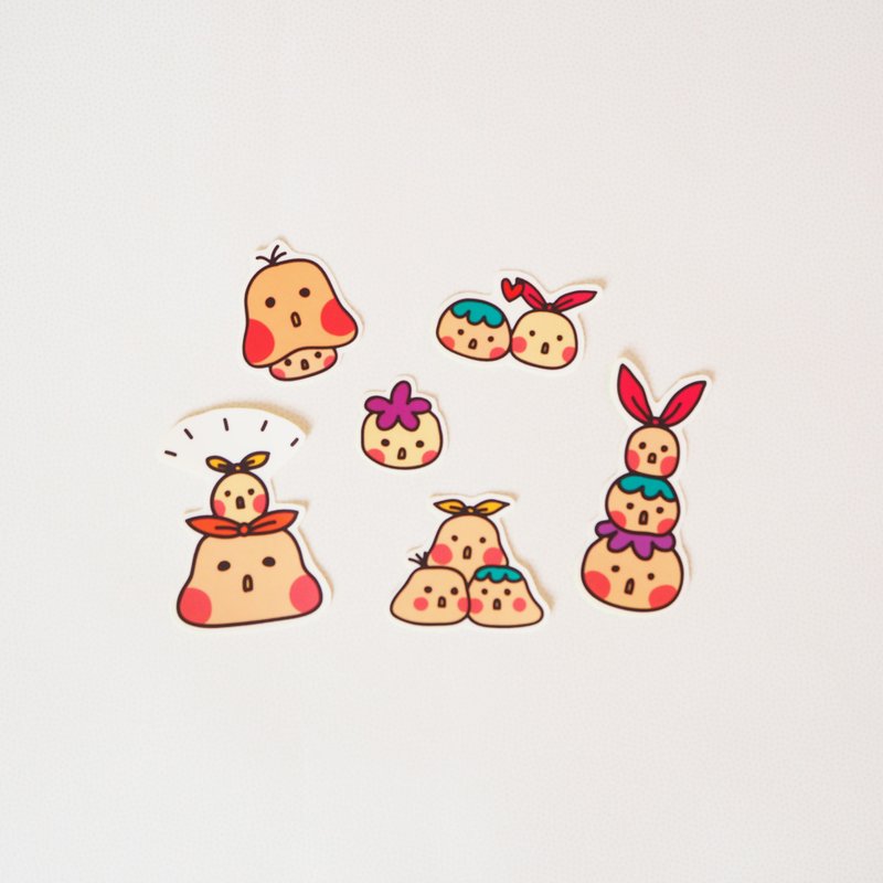 Sticky little dots sticker