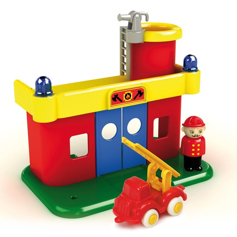 【NG商品】瑞典維京VIKINGTOYS-維京城市組-消防隊