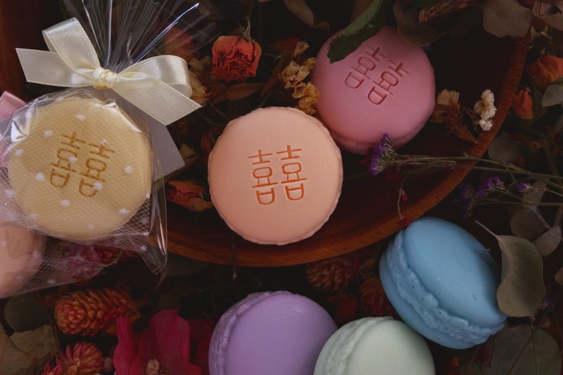 Fifty parts of macaron handmade soap