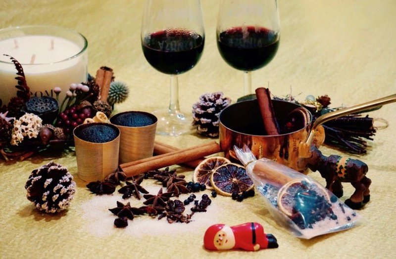 Winter limited spice hot red wine package for three people for a total of three bags