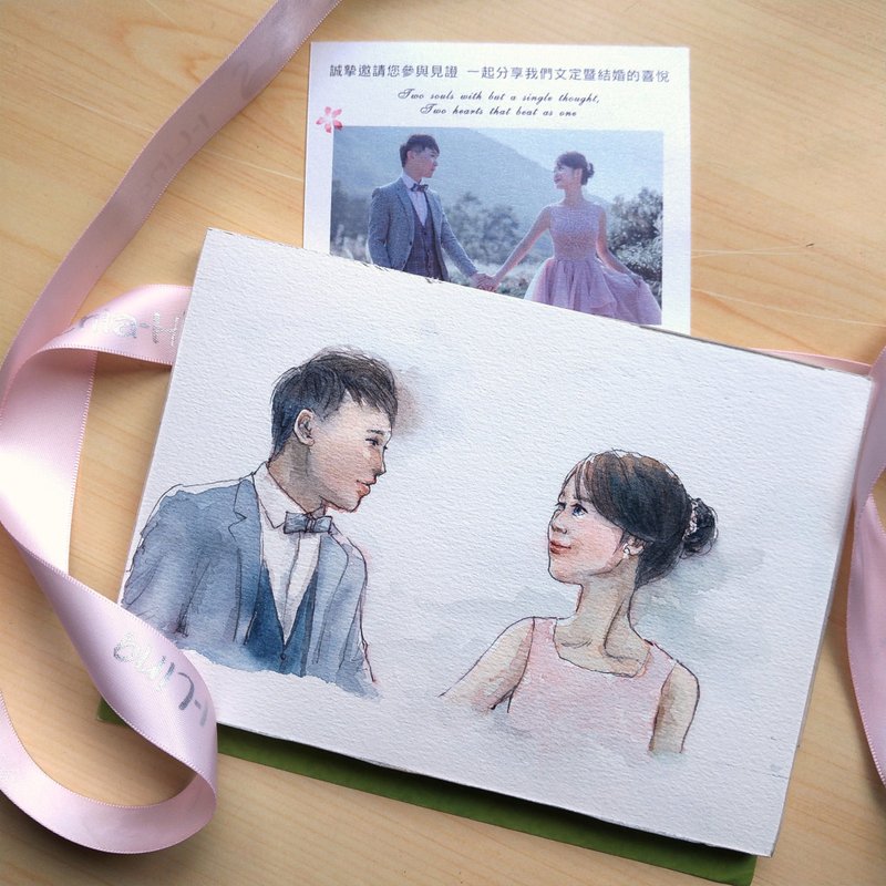 Custom wedding portrait