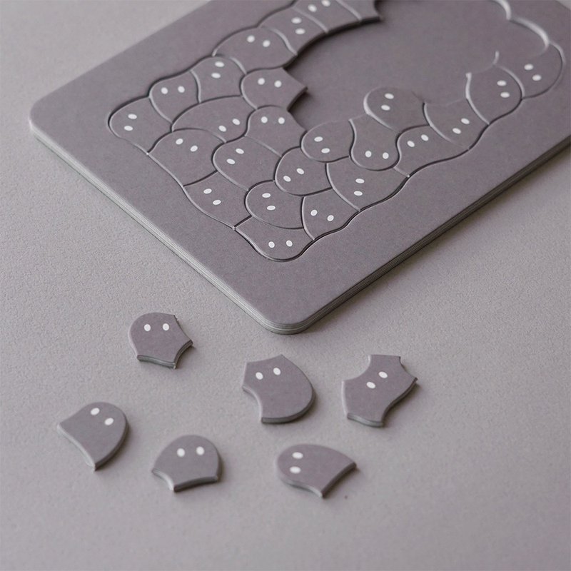 小鬼拼圖 SUMI – obakepuzzle sumi - 拼圖 - 紙 灰色
