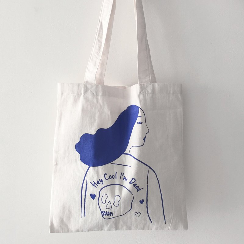 Hey cool i am dead Tote bag