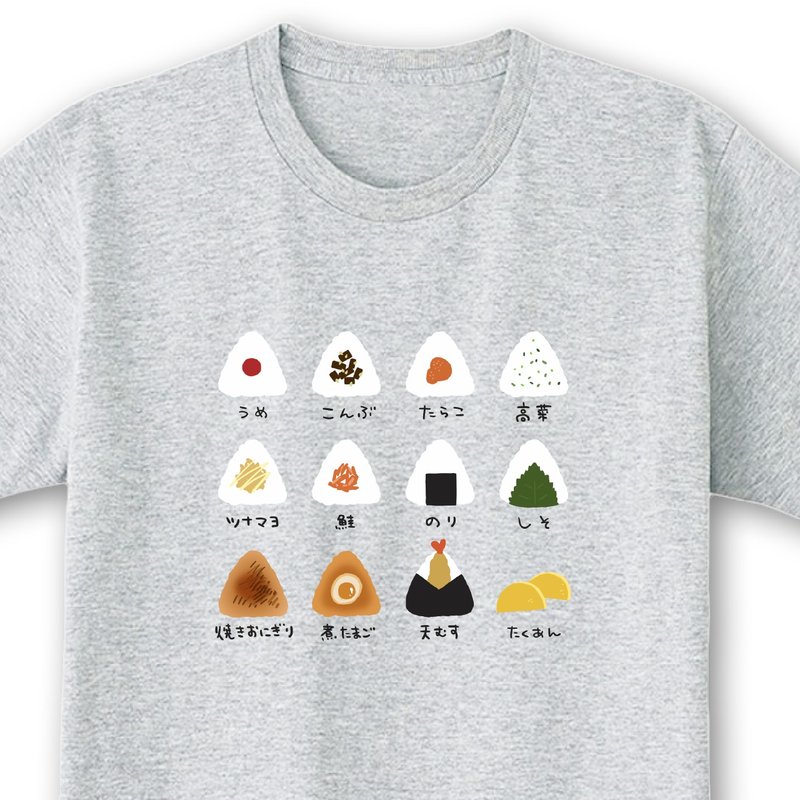 おにぎりいろいろ【アッシュ】ekot Tシャツ イラスト-タカ【笹川ラメ子】