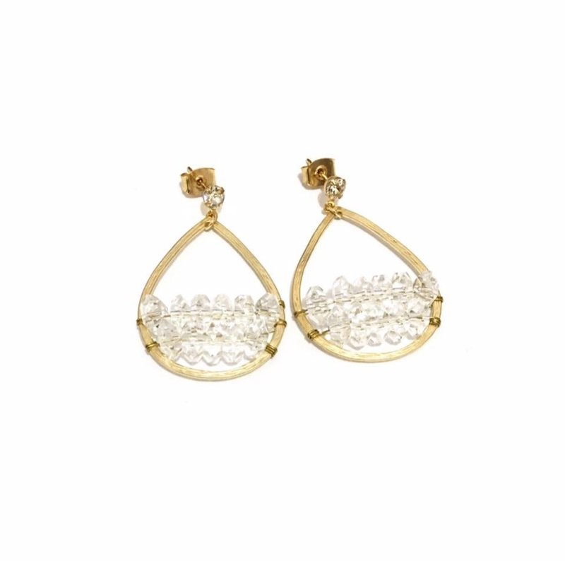 Pretty Rock Crystal Earrings