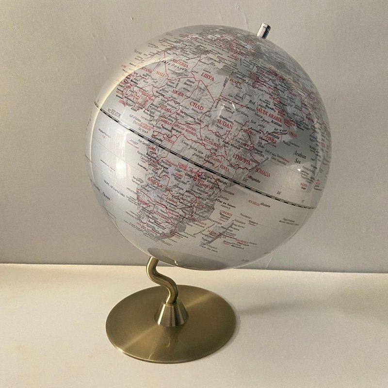 Skyglobe 12吋 Silver Fashion Metal Base Globe (English)