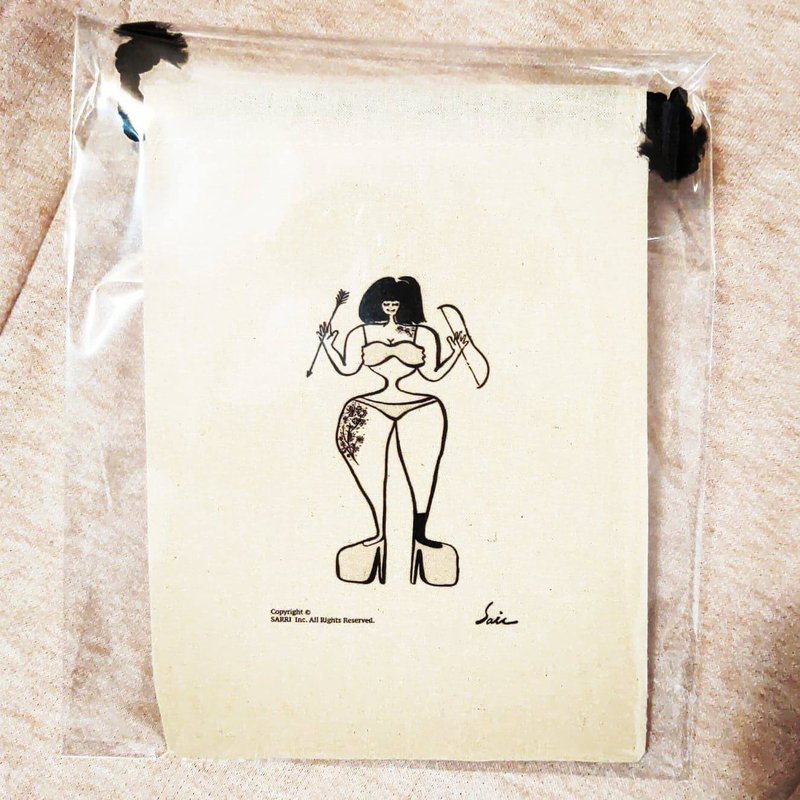 Bundle pocket cupid fat girl birthday canvas bag eco bag drink bag exchange gift