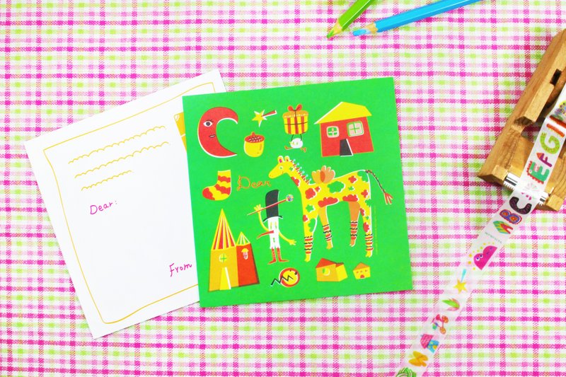 Välkohem Waka House Limited postcard - night flowers with asteroid