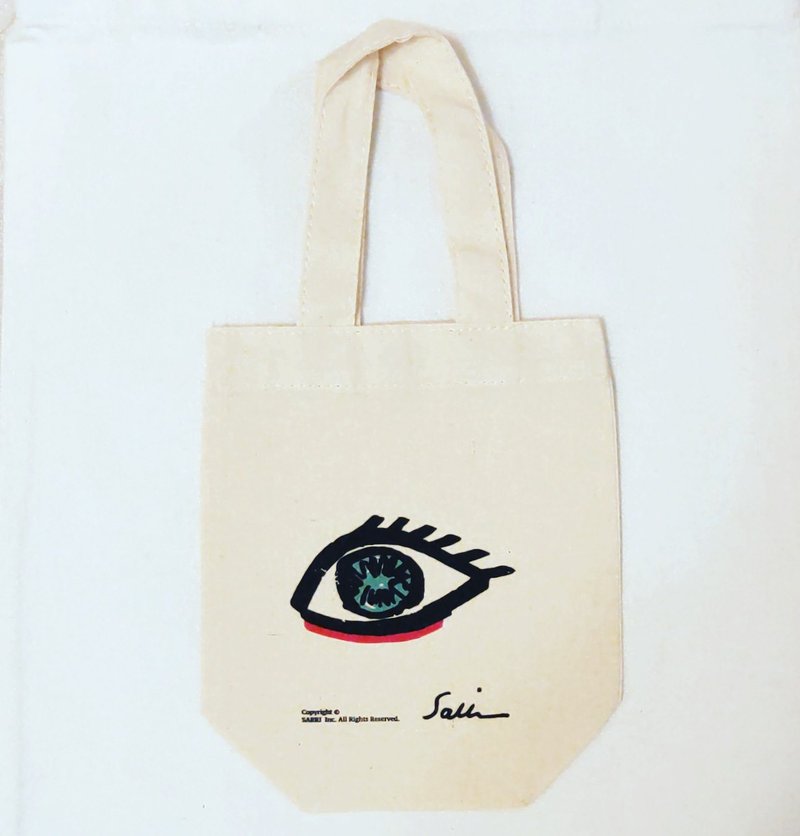Drink bag right eye canvas bag bunch pocket tote bag eco bag exchange gift