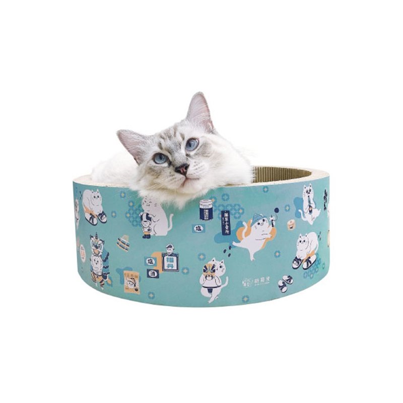 Taiwan-made retro style cat scratching nest-retro style (diameter 44cm)