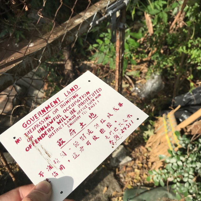 明信片 | #40 政府土地 - 卡片/明信片 - 紙 白色