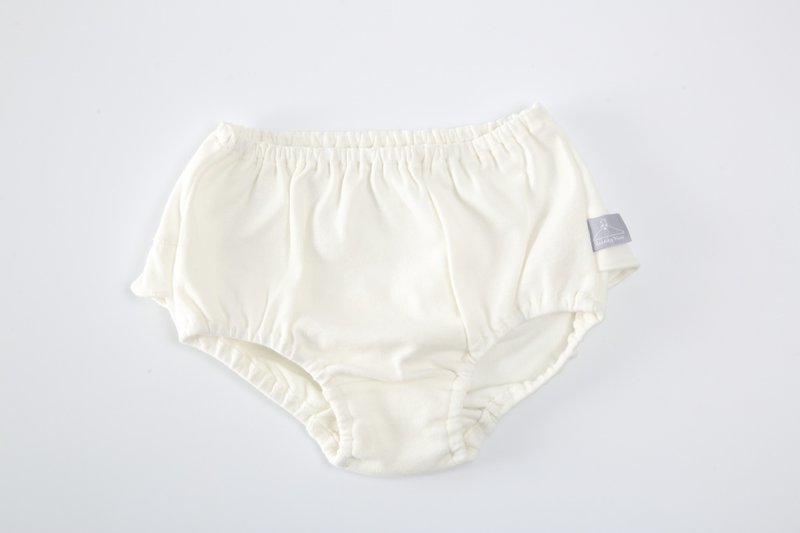Organic cotton. Pink and soft girl pants - white