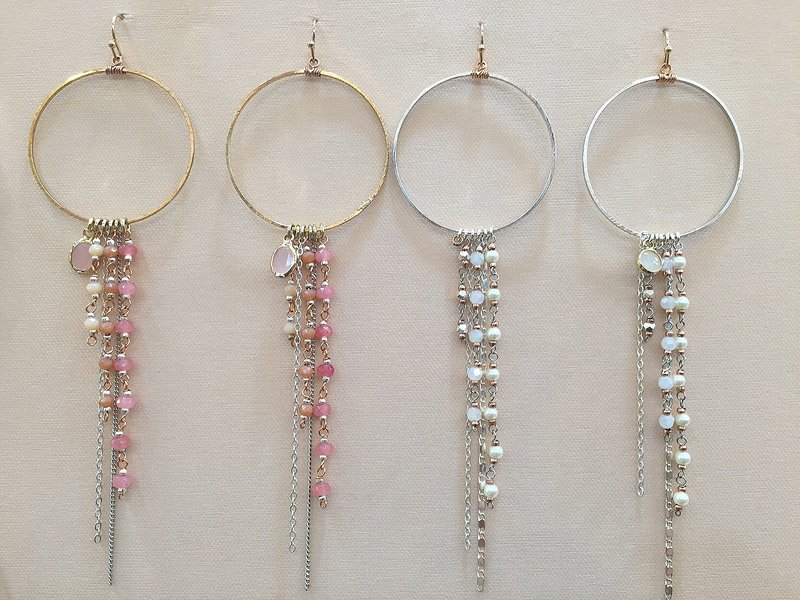 Rain stone earrings