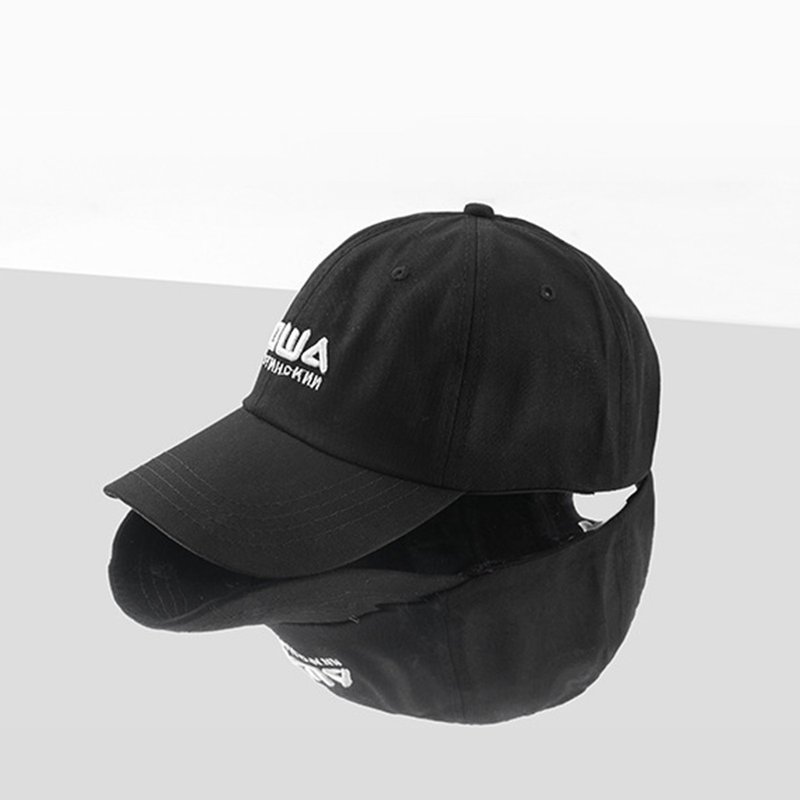 Three-dimensional embroidery macarons cap::Black::