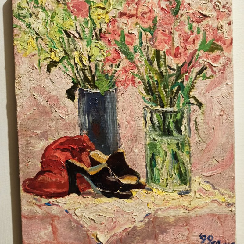 Still life Chen Xuanheng's oil paintings from the Taiwan Academy of Art in 1999